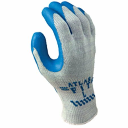 SHOWA Glove Gray With Blue Coating Large 1046275